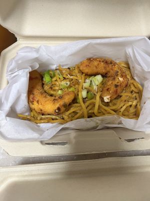 Fried shrimp noodle   at Saigon Vegan Bistro at Loving Hut - Virtual & Pop Up in San Diego