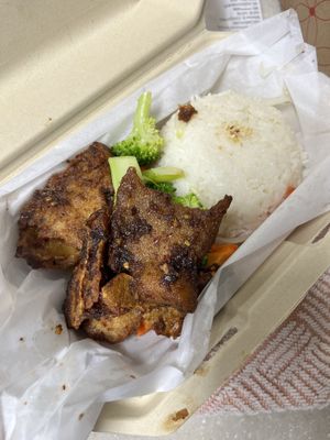 Chicken rice bowl  at Saigon Vegan Bistro at Loving Hut - Virtual & Pop Up in San Diego