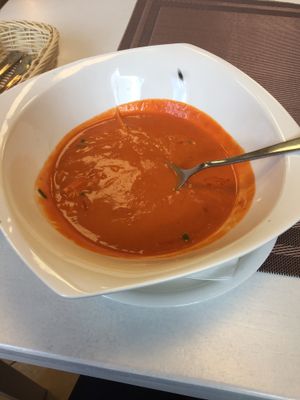 Italian tomato soup at Vegan Rawhouse in Vilnius