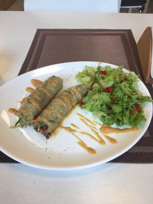 Thai rolls at Vegan Rawhouse in Vilnius