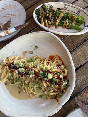 Miso pasta mit grüner Spargel  at uuuhmami in Heidelberg