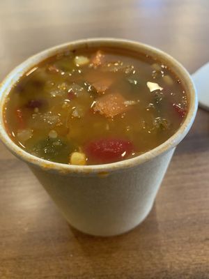 Roasted veg soup - yum!  at worldFLATS - Montclair in Montclair