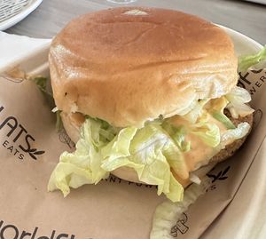 crispy chick’n sandwich  at worldFLATS - Montclair in Montclair