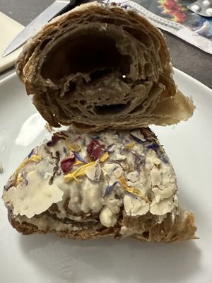 Rose jam inside  at Sticky Blenders in Poznan