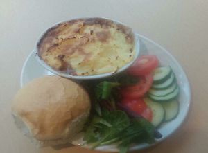 Shepherdess Pie  at Animals in Need Sanctuary Vegan Cafe in Wellingborough