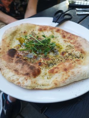 Garlic bread (vegan) at Stag Inn in Dolgellau