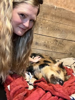   at Arthur's Acres Animal Sanctuary in Parksville