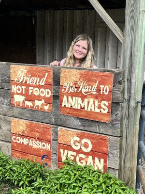   at Arthur's Acres Animal Sanctuary in Parksville