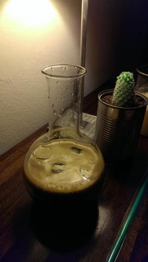 One of vege/fruit juice at RetroBar in Verona