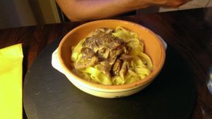 Mushroom pasta at RetroBar in Verona