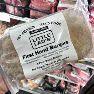 Little Lad's Vegan Burgers at Maine Homestead Market in Lyman