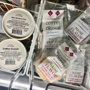 Vegan ice cream and ice cream sandwiches from Maine Flavor at Maine Homestead Market in Lyman
