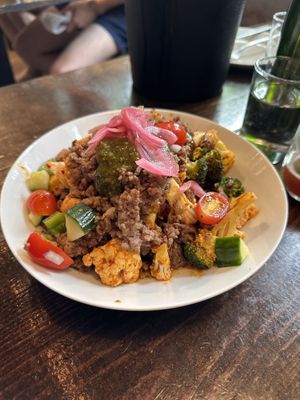 Vegan skillet   at GROW Café + Bistro in Saugatuck