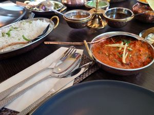 Soya Chaap Tikka Masala at Curry Junction in Ahrenshoop