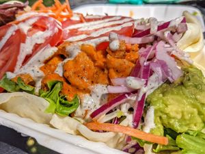 Sandwiches are the main thing at Buds, but the buffalo chicken salad is excellent as well.  at Buds in Salt Lake City