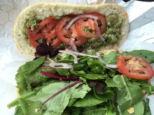 Pesto Sandwich at Buds in Salt Lake City