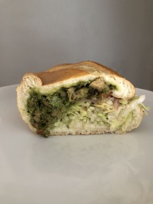 Pesto- V Chicken and one of the top sellers  at Buds in Salt Lake City