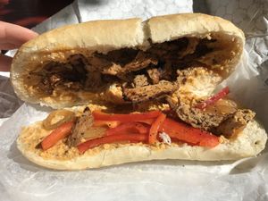 Cheese steak at Buds in Salt Lake City