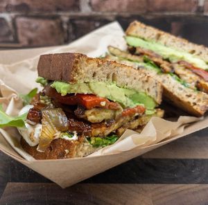 Tempeh Bacon Ranch Sandwich at Earthling Grill in Steilacoom