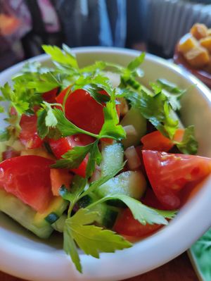Fresh salad at Ravintola Elm  in Helsinki