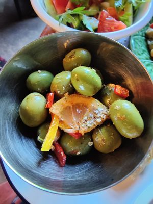 Olives at Ravintola Elm  in Helsinki