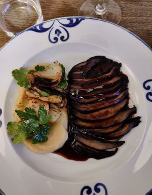 Portobello veggie puree at Ravintola Elm  in Helsinki