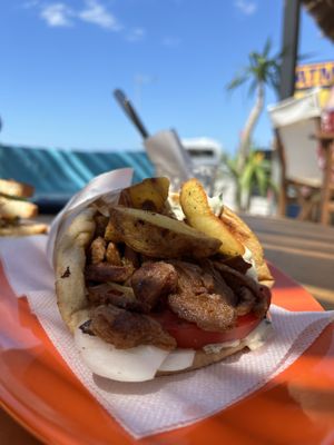   at Loco Vegan Beach Bar in Crete