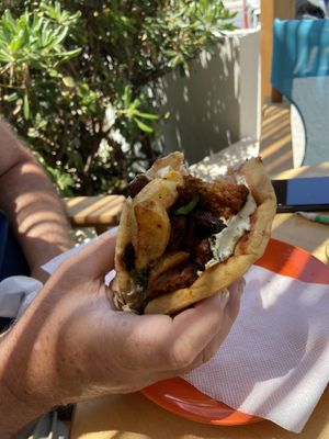 Gyro  at Loco Vegan Beach Bar in Crete