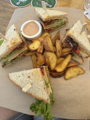 Club Sandwich   at Loco Vegan Beach Bar in Crete