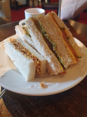 Sandwiches at Last Drop Village Hotel & Spa in Bolton