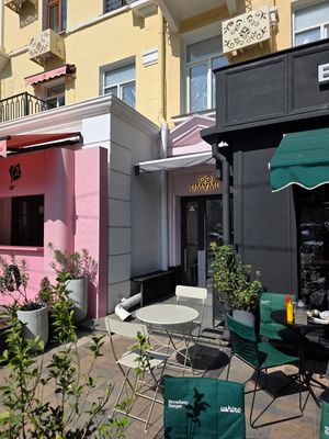 Outside at Umami in Almaty