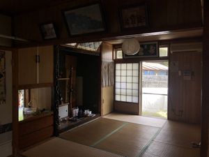 One of the four rooms in the guesthouse  at Homestay Kucha in Okinawa