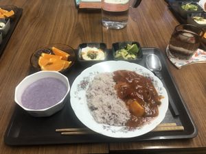 Curry for dinner  at Homestay Kucha in Okinawa