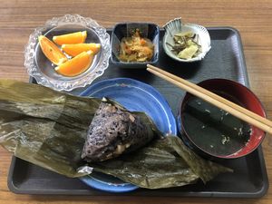 Another delicious meal!  at Homestay Kucha in Okinawa