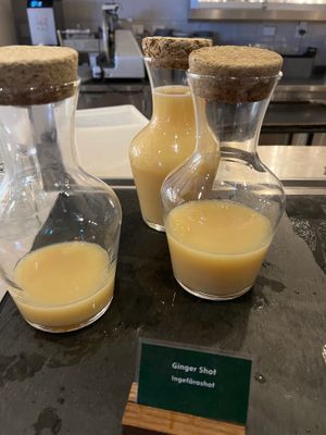 Ginger shots  at Blique by Nobis in Stockholm