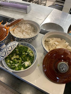 Additional elements for the vegan breakfast, Ramen at Blique by Nobis in Stockholm