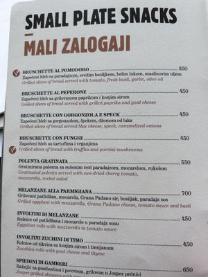 Menu   at Comunale in Belgrade