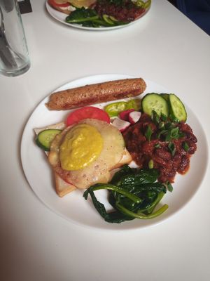 English breakfast. Just excellent. at Aygi in Yerevan