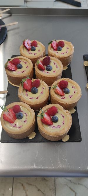 Käsekuchen at Franzi's Café und Konditorei in Dasing