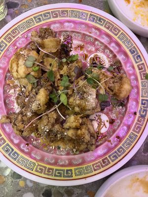 Cauliflower. Part of the vegan omakase and partially eaten 🙊  at Tae Tae Tae (태태태) in Busan