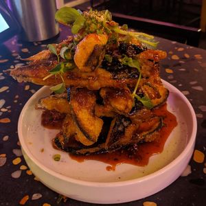 the eggplant. sauce is very sweet, too sweet, but otherwise very good at Tae Tae Tae (태태태) in Busan