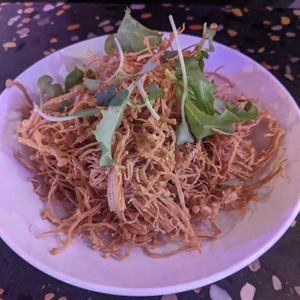 enoki mushrooms at Tae Tae Tae (태태태) in Busan