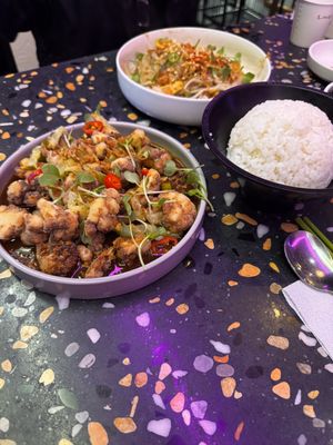 Cauliflower curry + rice.   at Tae Tae Tae (태태태) in Busan