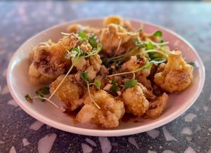 Fried Cauliflower: always delicious !  at Tae Tae Tae (태태태) in Busan