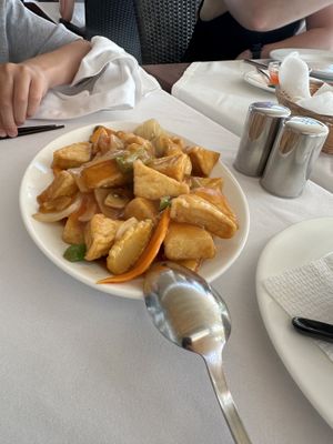 Tofu in sauce  at Amani in Tenerife