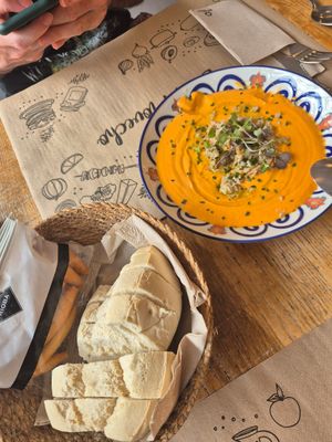 Salmorejo at Mocka Tomares in Tomares