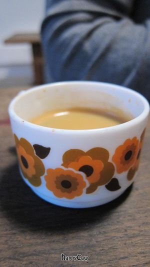 A cup of tasty Tuck Shop espresso. at Tuck Shop in Paris