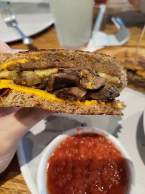 Beyond sausage sandwich, very tasty at Morning Shift in Kennesaw