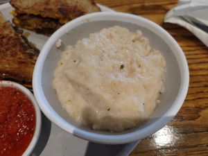 Vegan grits, had a strange flavor, not my favorite at Morning Shift in Kennesaw
