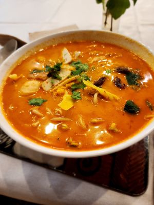 Laksa Soup at Joyve Cafe in Auckland